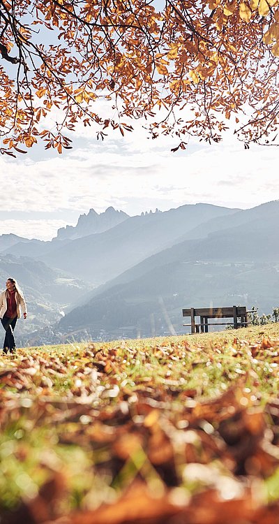 Hiking and enjoying the autumn holiday in South Tyrol